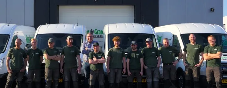 Team van Hans de Groot Bouwbedrijf aan het werk